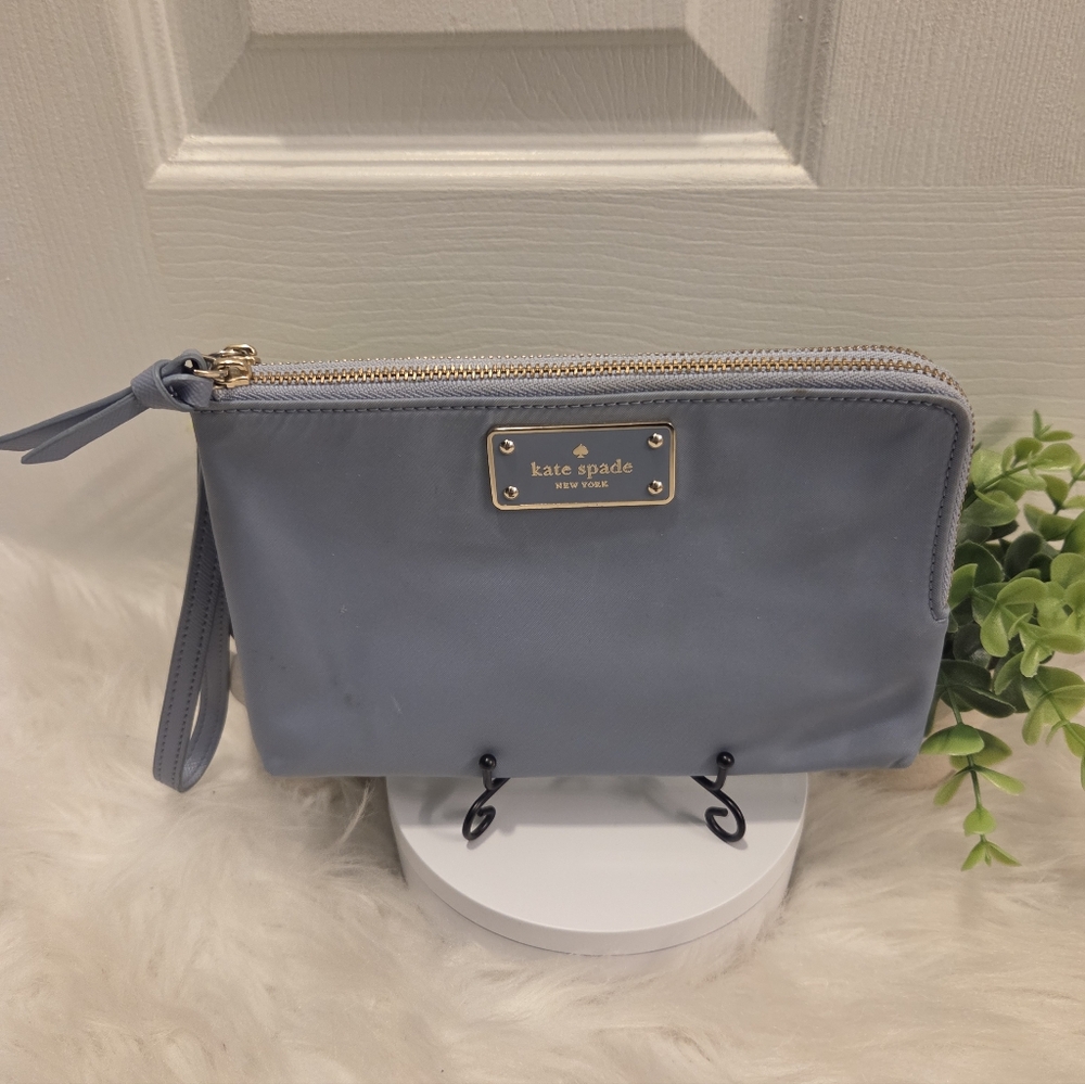 Kate Spade Blue Wristlet Clutch